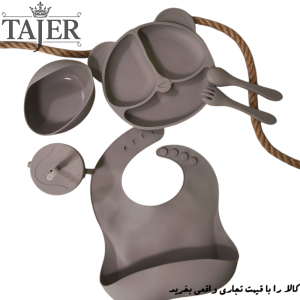 ست ظروف سيليكوني 7 تيكه مدل خرسي خارجي كد 15453