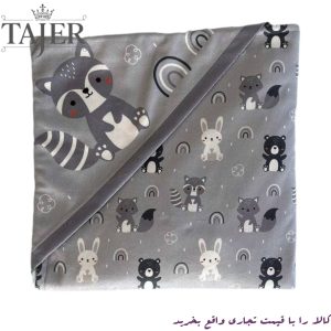 402 پتو كلاهدار مخمل مينيمال كد1532