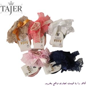 جوراب مچي تور دار رنگي كد 506