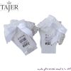 جوراب مچي لب تور دار سفيد كد 3966